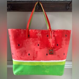 kate spade Watermelon Print Tote - Red, Green & Black Accents